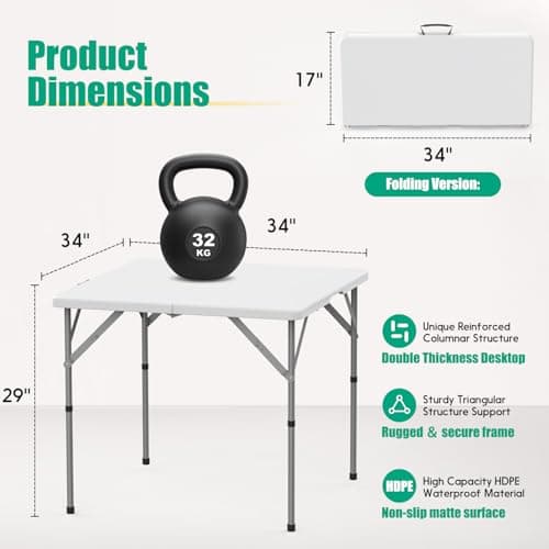 3ft folding table 50% off view 2