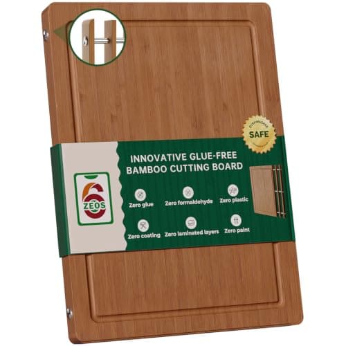 Glue & Formaldehyde-Free，Large Bamboo Cutting Board for Kitchen — image 1