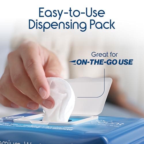 Inspire Adult Wet Wipes, Wash Cloths | Adult Wipes for Incontinence & Cleansing for Elderly, 8"x12" Count 12 packs of 50 view 5