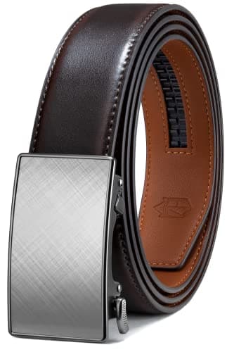Zitahli Ratchet Belts for Men,Adjustable for Gift mens belt Leather For Dress and Casual Trim to Fit,Men's Accessories view 1