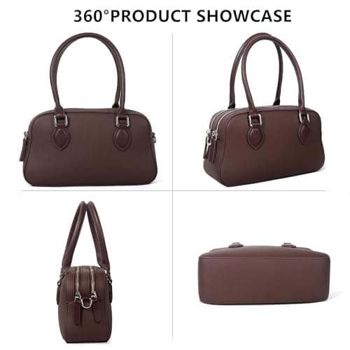 Genuine Leather Handbag for Women, Small Top Handle Satchel Crossbody Purse with Adjustable Strap, for Travel Daily Fashion view 6
