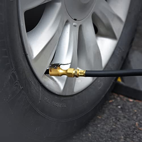 WNCGC Air Chuck Pack of 3, Heavy Duty Closed Flow Tire Chuck with 1/4" FNPT for Tire Inflator Gauge Compressor Accessories view 2