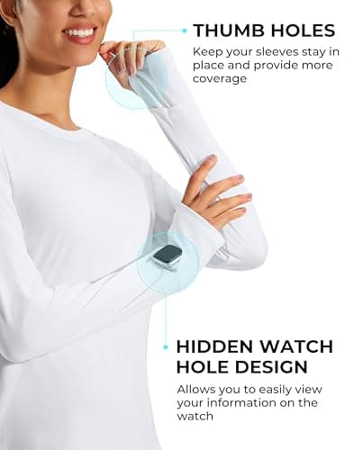 G Gradual Long Sleeve Workout Tops for Women Quick Dry Lightweight Running Athletic Shirts with Zip Pocket Moisture Wicking view 5