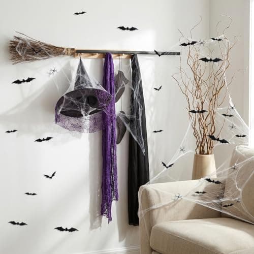 Halloween Porch Witches Broom Decor Kit view 5