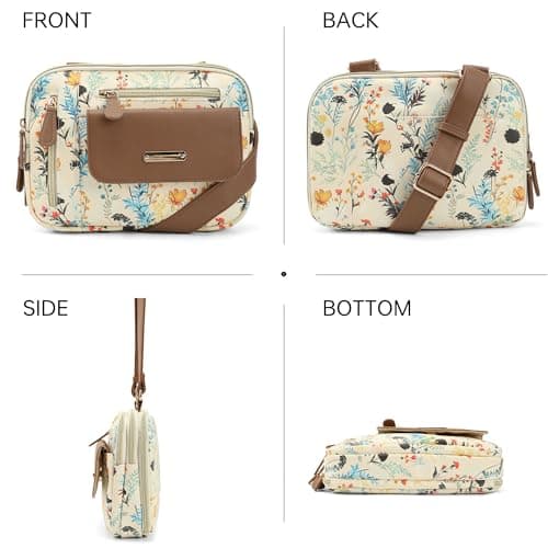 Goinsound Crossbody Purses for Women - Multi Pockets Shoulder Bag Medium Handbags with Adjustable shoulder straps view 6