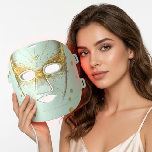 Coco Coralia Red Light Therapy Mask for Face, FDA Cleared 324LEDs | NIR+Red Light for Wrinkles, Anti Fine lines, Collagen Boost, Blue light for Acne, Skin Tightening & Evenness, 3 Modes — image 1