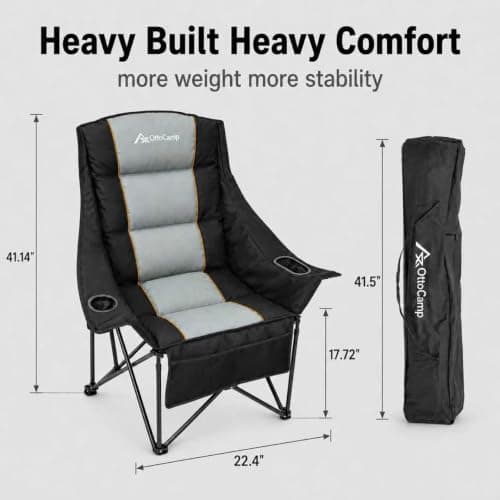 Oversized Camping Chair, Padded Camping Chairs for Adults view 4