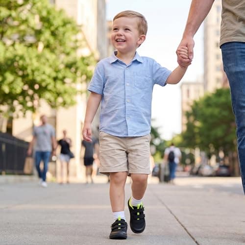 Stelle Toddler Wide Toe Box Barefoot Shoes Kids Sneakers for Boys Girls Zero Drop Minimalist Breathable Lightweight Non Slip Walking Running Shoes view 2