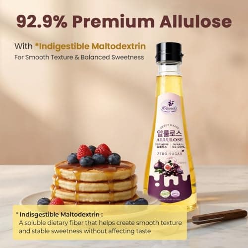 NXsweets Allulose Syrup (92% Pure Allulose), Zero Sugar Sweetener, Keto & Low Glycemic, Non-GMO, No Aftertaste, Baking & Coffee Friendly, Product of Korea, 8.8 oz (250 g) (Pack of 1) view 5