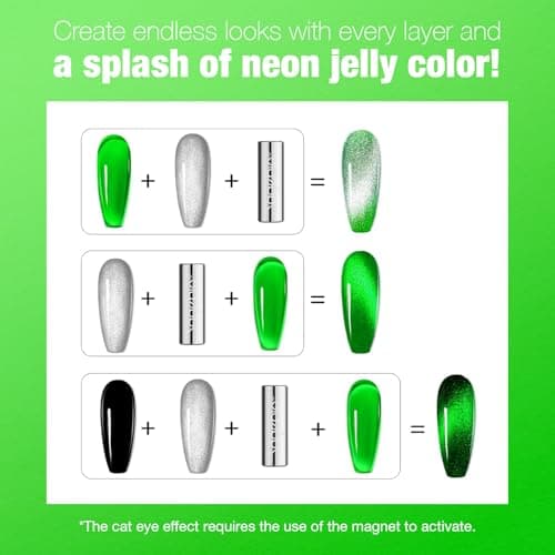 SAGEBIO Jelly Gel Nail Polish, 15ml Semi-Transparent Gel, Glossy Finish, Vibrant Colors for DIY Manicures, Long-Lasting & Chip-Resistant view 5