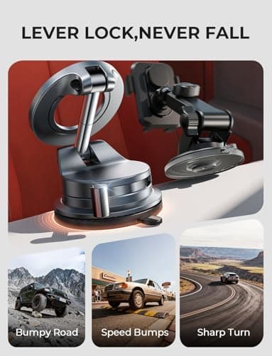 LISEN for Magsafe Car Mount, Magnetic Phone Holders for Your Car, Car Phone Holder Magnetic, Car Accessories for Women Men Ford Jeep Truck BMW, Gifts for iPhone 17 Pro Max 16 15 14 13 12 view 4