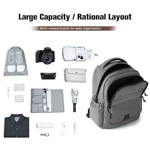 VEAGIA Tactical Travel Laptop Backpacks Large Heavy Duty Work Backpack For Men women Airline Approved (New Grey) view 3