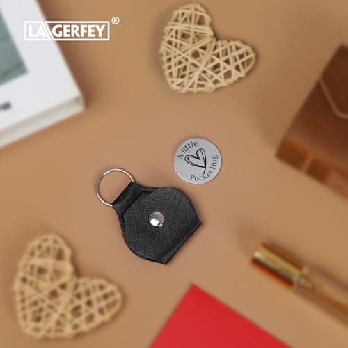 LAGERFEY Mothers Day Graduation Inspirational Keychain Gifts,Valentines Day for Him Her Gifts - Pocket Hug, Gifts for Men view 6