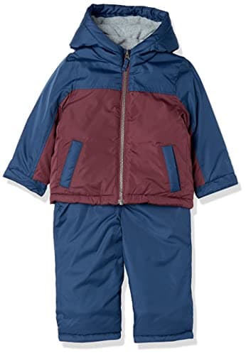 Simple Joys by Carter's Baby Water-Resistant Snowsuit Set-Hooded Winter Jacket, Navy, 4T