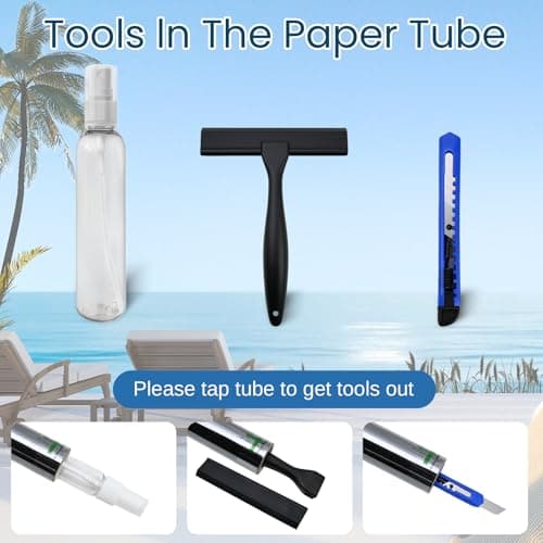 XIAWEI One Way Privacy Window Film Heat & UV Blocking, 17.5In×6.5Ft | Heat Control Window Privacy Film, Window Tint Sun Blocking Blackout, Explosion-proof Premium PET Material, Cosmic Black view 5
