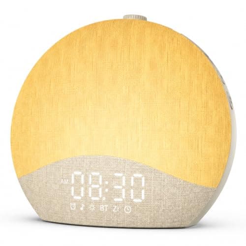ecozy Sunrise Alarm Clock, White Noise Machine, Sound Machine for Bedroom | Wake Up Light with BT Speaker, 26 Sleep Sounds, 17 Night Lights, Dimmable Digital Clock for Adults, Kids — image 1