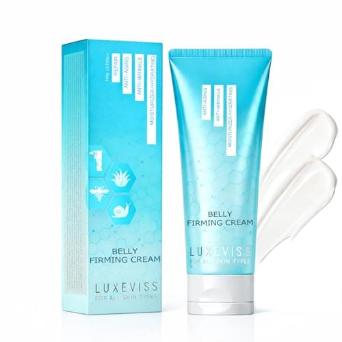 Luxeviss Advanced Belly Firming Cream – B FLAT Skin Tightening Lotion for Stomach, Thighs & Butt – Helps Reduce the Look of Cellulite & Stretch Marks – Hydrating Body Cream for Women & Men, 3.35 Oz — image 1