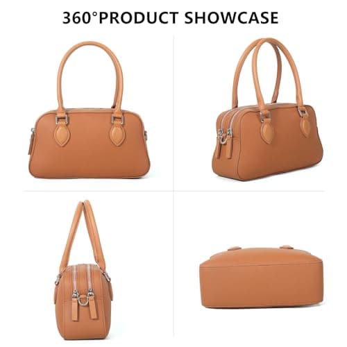 Genuine Leather Handbag for Women, Small Top Handle Satchel Crossbody Purse with Adjustable Strap, for Travel Daily Fashion view 6