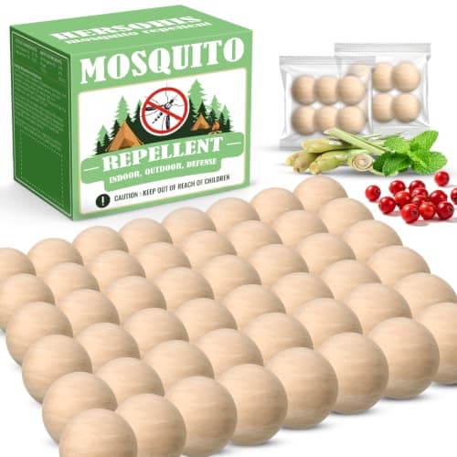 Mosquito Repellent Balls for Patio, Natural Mosquito Deterrent 48 Balls | Natural Mosquito Control for Home, Camping, Travel, Garden & Outdoor Spaces,Keep Mosquito Away — image 1
