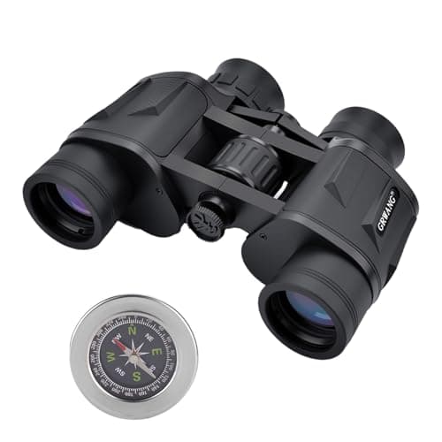 GRWANG 10x40 Professional HD Binoculars for Adults & Youth,Shock Proof Binocular with BAK4 FMC Lens, Large View & Waterproof Binoculars Perfect for Bird Watching,Hunting,Camping,Travel,Sports,Black — image 1