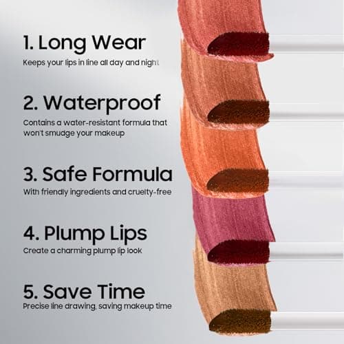 Anguishil Lip Stain Peel Off - Long Wear Lip Stain Peel Off lip liner, Waterproof & Transfer-Resistant, Smudge-Proof & Precise Application, One-Peel Finish, for All-Day Color Hold (#03 Rose) view 4