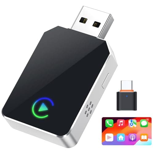Wireless CarPlay Adapter for iPhone, 2026 Upgraded 2-in-1 Android Auto CarPlay Wireless Adapter, Convert Wired to Wireless, Fast & Stable, Plug & Play, Compatible with Factory Wired CarPlay Cars 2016+ — image 1