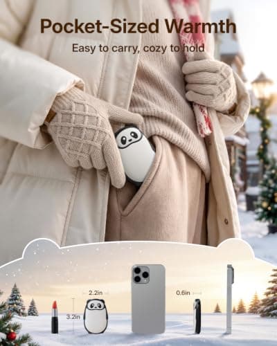 Panda Hand Warmers Rechargeable 2 Pack, Electric Hand Warmers view 6