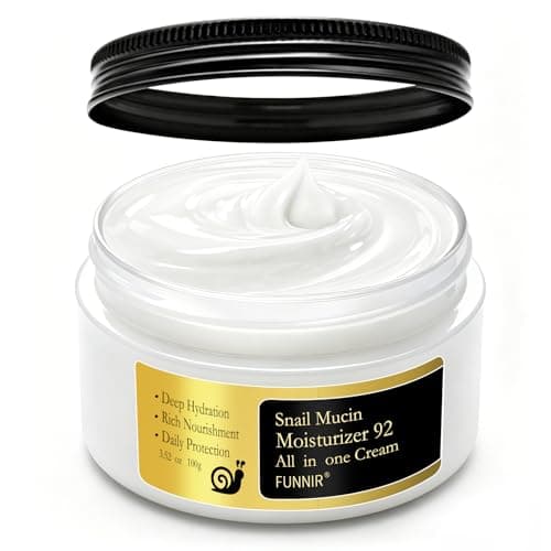 FUNNIR Snail Mucin Moisturizer 92%, Lightweight Moisturing Cream, 100g, Youthful and Radiant Formula, Repair Face Cream for All Skin Types, Skincare Products — image 1