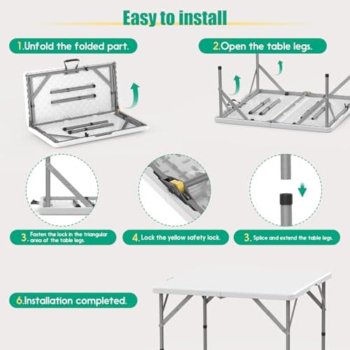 3ft folding table 50% off view 4