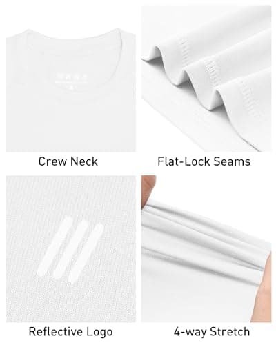 RIKUAOU Youth Boys Compression Shirt, Long Sleeve Kids Athletic Undershirt Quick Dry Base Layers for Baseball Football Sports view 5