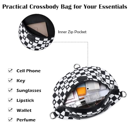 Eslcorri Crossbody Bags for Women - Fashion Sling Purse Shoulder Bag Fanny Pack Leather Causal Chest Bum Bag Cross Body Purse view 4