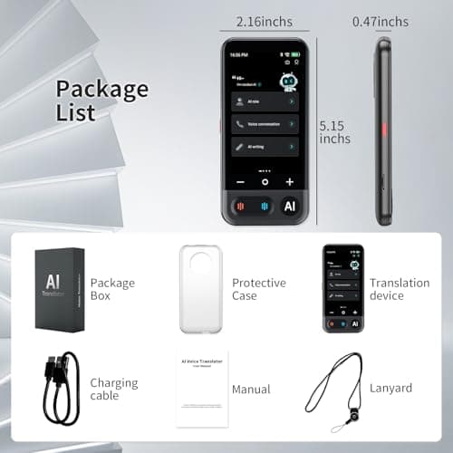Language Translator Device No WiFi Needed, 2026 Upgraded AI Translator Support ChatGPT,150+ Languages Instant translator Support Offline/Recording/Photo/Voice Translation Real Time for Travel Business view 6