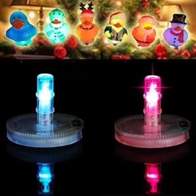 Light Up Duck Plugs, Led Plug Holder,16 Luminous Modes On-Off Control Lamp Mount, Mount for Car Lover Car LED Lights Christmas (Excluding Rubber Duck) (2PCS)