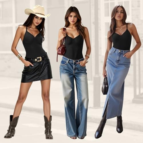 JEKAOYI Women's Shapewear Bodysuit, Mid Thigh Tummy Control Butt Lifter Shaper with Adjustable Straps view 5