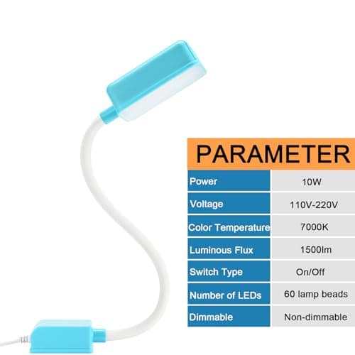 Magnetic Work Light, HengBo LED Machine Light with Flexible Gooseneck, 1500LM 7000K Bright Workshop Lamp for Lathe, Drill Press, Garage Repairs view 5