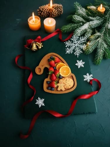 AYWVRBST Cheese Board, Fruit Candy Plate, Fruit Plate, Cutting Board (Tree) (Hat) view 3