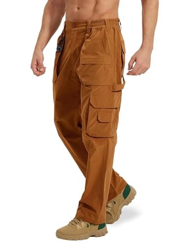 MOURCE Tactical Pants for Men Quick Dry Ripstop Cargo Pants Water Resistant Breathable Outdoor Pants with 9 Pockets — image 1