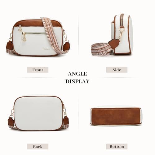 Crossbody Purse for Women Small Crossbody Bags Trendy Vegan Leather with Adjustable Shoulder Straps Gift for Mother Wife Mom view 6