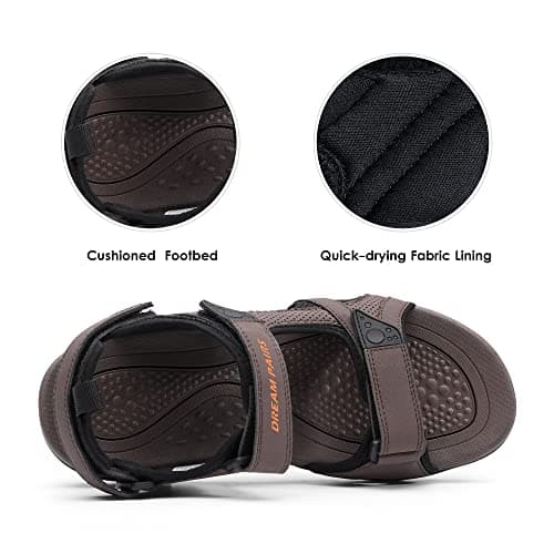 DREAM PAIRS Men's Sandals Hiking Water Beach Sport Outdoor Athletic Arch Support Summer Sandals view 4