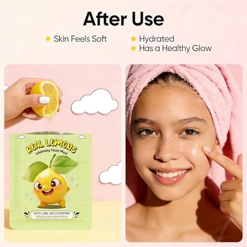 Meleell Collagen Face Masks Skincare Bulk,Hydrating Spa Face Mask Beauty for Sensitive Skin,Sheet Mask for Women Skin Care, Facial Mask Sets for Teen Girls (12 Masks Fruits) view 6