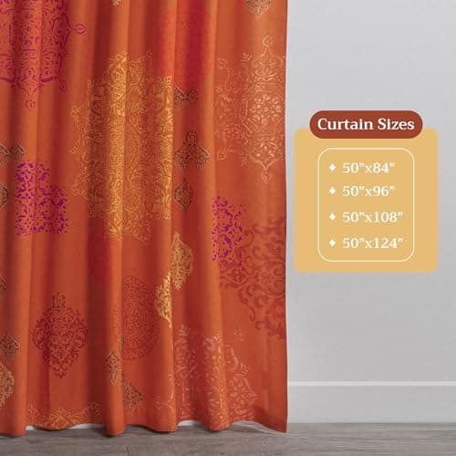 Maison d' Hermine Curtains for Living Room 100% Cotton 96 inch Length One Panel Light Filtering Curtains for Windows with Rod and Loop Pockets Gifts for Mothers Day (Versailles - Louvre, 50"W x 96"L) view 5