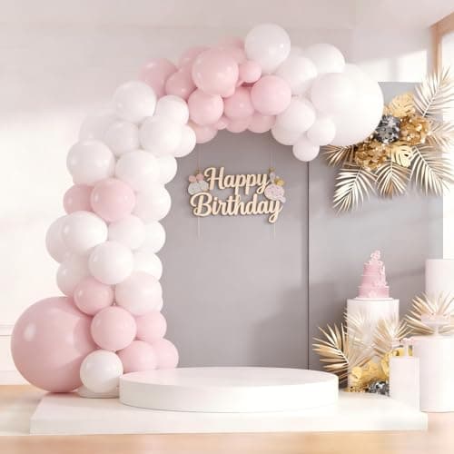 Spring Balloon Garland Arch Kit 160Pcs Pink White Latex Balloons for Baby in Bloom Baby Shower Wedding Bridal Shower Anniversary Birthday Party Decorations view 5