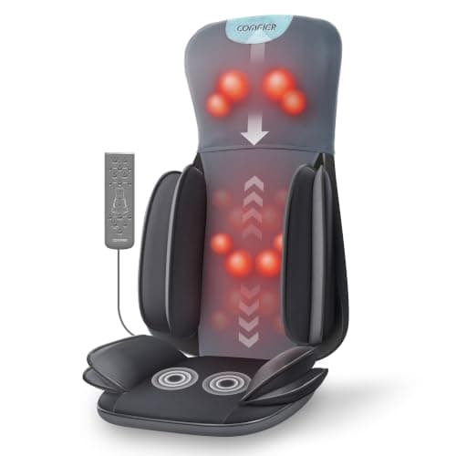 COMFIER Shiatsu Neck & Back Massager, Massage Chair Pad with Back Heat | Adjustable Neck Nodes, Full Back Shiatsu,Spot Massage, 3-Level Compression, Seat Vibration for Home Office Chairs — image 1