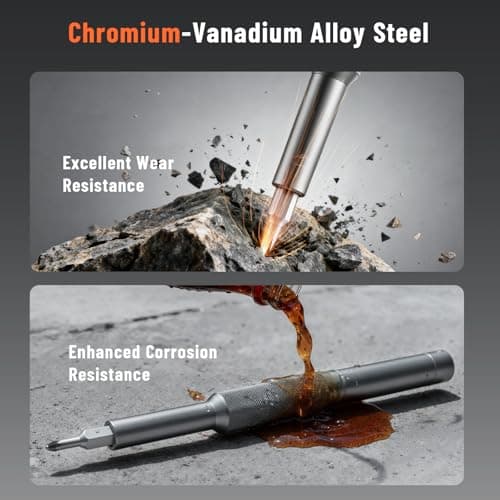 KATERK 42-in-1 Mini Screwdriver Set - Precision Small Magnetic Screwdriver Set Repair Tool Kit for Phone, Computer, Watch, Laptop, Macbook, Ring Doorbell, Eyeglass, Electronic, Screw Driver view 3