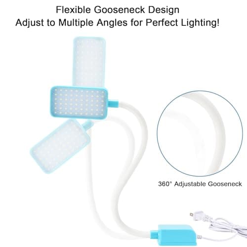 Magnetic Work Light, HengBo LED Machine Light with Flexible Gooseneck, 1500LM 7000K Bright Workshop Lamp for Lathe, Drill Press, Garage Repairs view 3