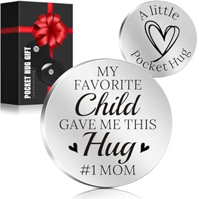 LAGERFEY Mothers Day Graduation Inspirational Keychain Gifts,Valentines Day for Him Her Gifts - Pocket Hug, Gifts for Men