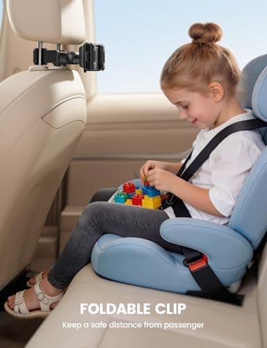 Lamicall Car Headrest Tablet Holder - [Foldable Clip] [Lockable] Tablet Mount for Car Backseat, Car Accessories for Kids, for iPad Pro, Air, Mini, Galaxy Tab, Fire HD, 5.4-13" Tablets, Mother's Day view 6
