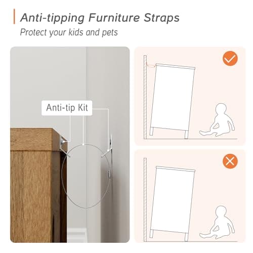 WAMPAT 71" Tall Bookcase with 3 Drawers & Open Shelves, Modern 3-Tier Bookshelf with Adjustable Shelf, Floor Standing Wooden Display Book Shelf for Home Office, Living Room, Bedroom, Oak Brown view 6