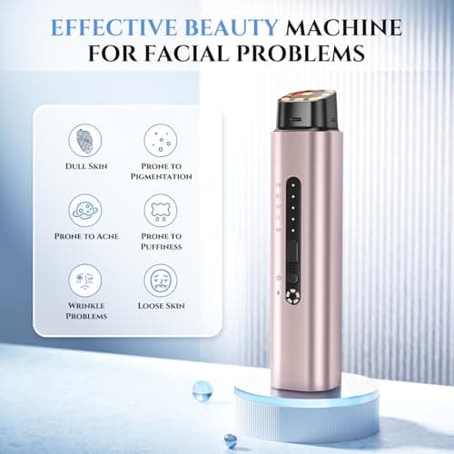 Oranmagic Microcurrent Facial Device - 5-in-1 Skin Tightening & Lifting Facial Machine - 5 Color Face Light Therapy Device - Professional Skin Care Tone Beauty Devices for Face, Neck, and Eye Area view 2