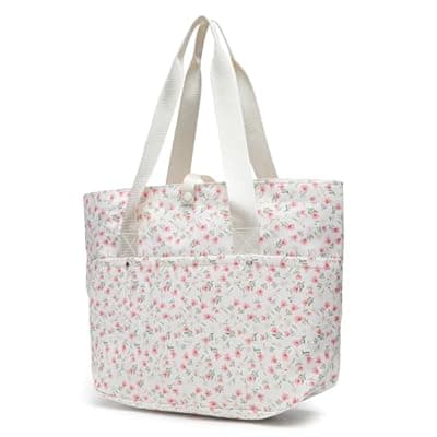 mcuvaec Corduroy Tote Bag for Women, Foldable Tote Bag With Zipper, Large Shoulder Bag, Purses and Handbags for Work Travel